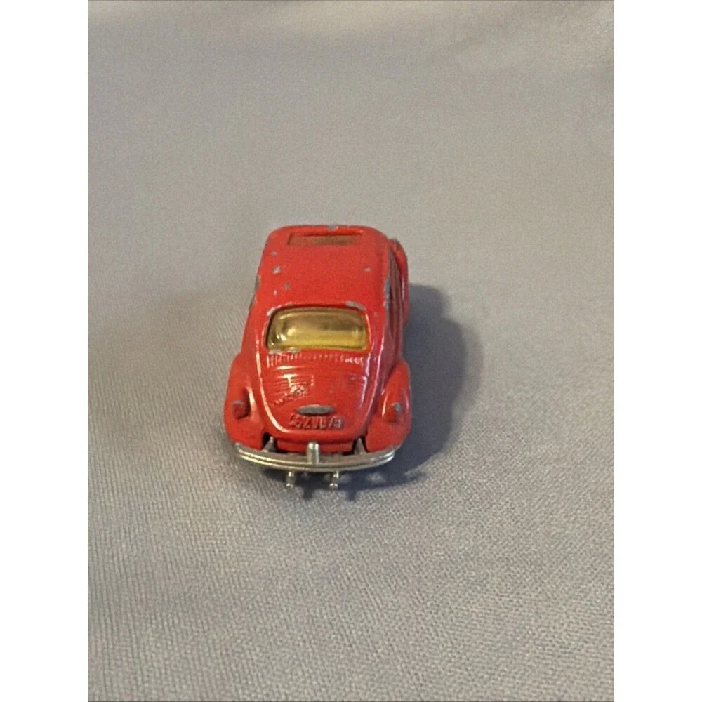 Majorette Vintage No202 VW Volkswagen Beetle 1302 Red Made France Majorette